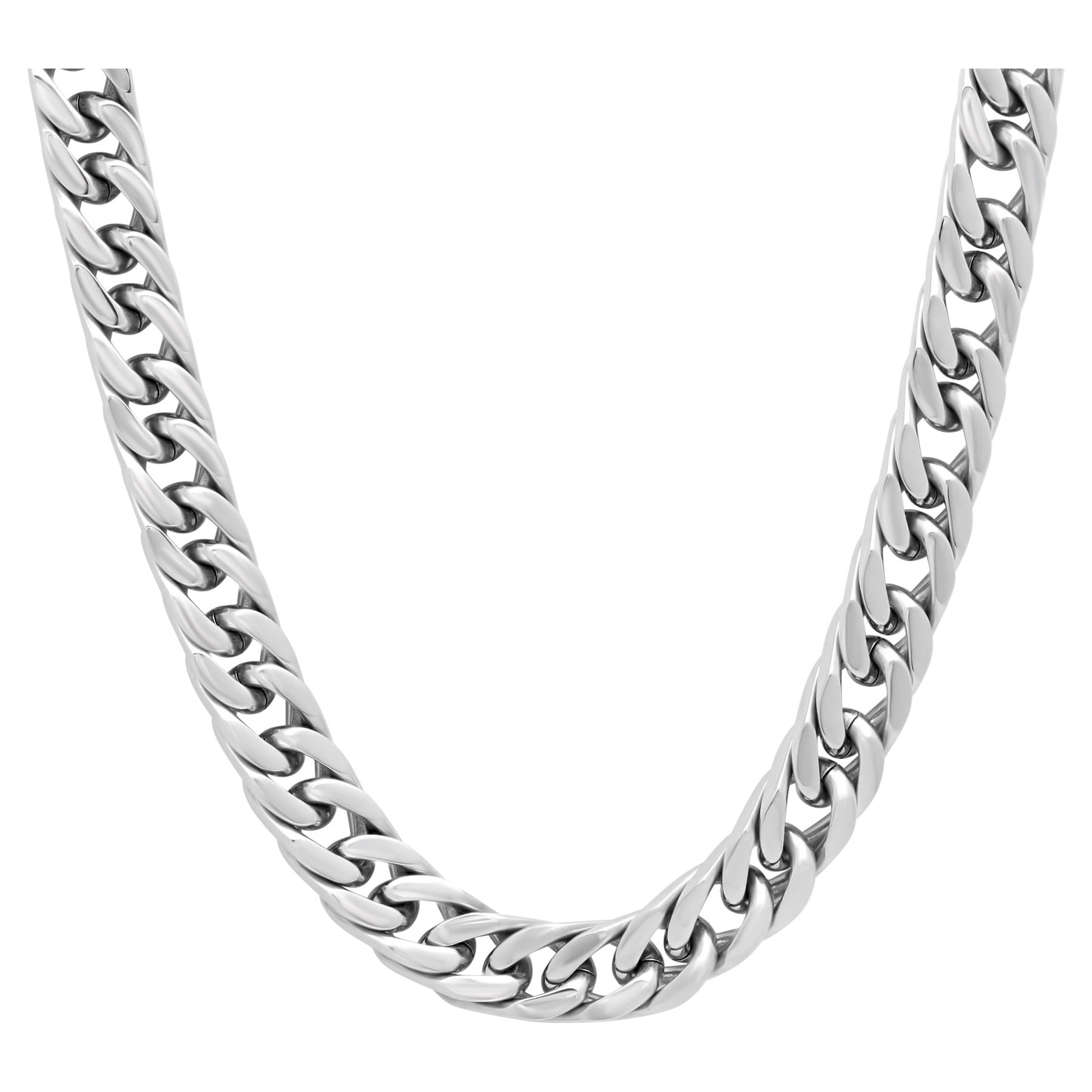 Men's Stainless Steel 24 Curb Link Chain Necklace